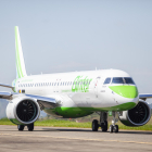 Uno de los aviones de la aerolínea Binter