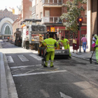 Tareas de fresado en la calle López Gómez