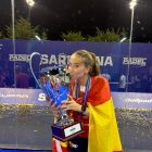 Alejandra Alonso celebra la victoria en el Campeonato de Europa