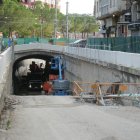 Obras en el túnel de Labradores, único paso en marcha en el proyecto de integración