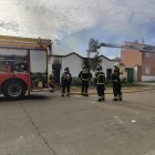 Intervención de los bomberos de la Diputación de Valladolid en Cigales.