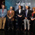 El rector de la UVa, Antonio Largo, y el presidente de la Diputación, Conrado Íscar, acuden a la apertura de Naukas Valladolid.