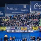 Las pancartas de ‘Ronaldo Go Home’ contra el presidente también se vieron en el Coliseum de Getafe.