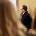 David Maroto en la primera sesión del juicio por el asesinato de Paloma e India