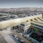 Recreación virtual de la nueva estación de tren de Campo Grande de Valladolid.
