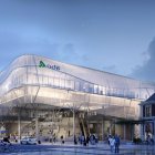 Recreación virtual de la nueva estación de tren de Campo Grande de Valladolid.