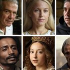 Gregorio Fernández, Isabel la Católica, Pedro Regalado y Felipe II recreados con Grok (arriba) y PixVerse (abajo)
