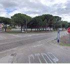 Punto de la carretera de Rueda en el Pinar de Antequera junto al cuartel 'Teniente Galiana' conde se produjo la colisión fronto lateral.