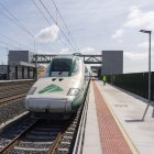 Línea del AVE Madrid-Galicia en Medina del Campo