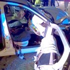 Estado de uno de los vehículos implicados en el accidente.