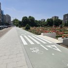 Nuevo carril bici de Isabel la Católica