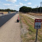 Rehabilitación de la N-601 entre Olmedo y Alcazarén.