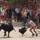 Imagen del quinto encierro de Rueda