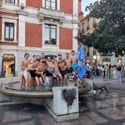 El CPLV celebrando la Supercopa en Valladolid.