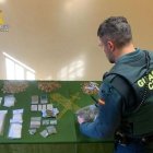 Sustancias y material hallado por la Guardia Civil.