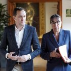 Conrado Íscar y Myriam Martín, en la presentación de los Planes Provinciales.