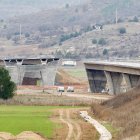 Estado de las obras en el viaducto del Duero, donde todo está preparado para efectuar la conexión entre las dos orillas.