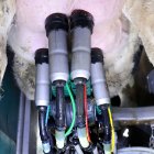 Ordeñadora automática en pleno funcionamiento en una granja de Castilla y León