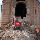 Retirada de escombros de la iglesia de Muriel de zapardiel.