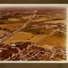 Abajo a la izquierda, los colegios Alonso Berruguete y Apostolado del Sagrado; a su lado destacan los terrenos donde actualmente se sitúa el Vallsur en el año 1983