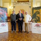Carlos Ramírez, Jesús Julio Carnero y Jesús Redondo en la presentación del Salón del Cómic y del Manga
