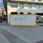 Pintadas en la caseta de VOX en Valladolid
