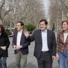 Mercedes Cantalapiedra, Conrado Íscar, Alfonso Fernández Mañueco y María Pardo, en Valladolid.