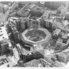 En el centro de la imagen se distingue el Viejo Coso, con la calle San Quirce al fondo en 1982