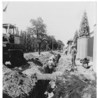 Obras de canalización de la avenida de Santander en 1981