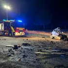 Accidente en la N-122 a la altura de Traspinedo en el que falleció un joven de 22 años por un choque entre un turismo y un camión.