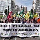 Manifestación de las Opas de Castilla y León en unidad de acción el pasado 18 de marzo «contra la especulación con los carburantes».