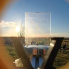 Imagen del 'eclipsometro' mientras mide la perspectiva de una zona para el eclipse