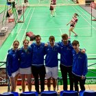 El equipo de bádminton de la UVa en el Campeonato de España Absoluto.