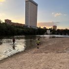 Labores de búsqueda en la playa de las Moreras (Valladolid).