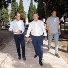 Fernando Fernández, Jesús Julio Carnero y Alejandro García Pellitero en el Carmen.