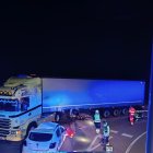 Momento de la accidente mortal en la N-122 en Sardón de Duero en Valladolid.