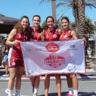 Sección femenina del 3G Valladolid 3x3 en Vigo.