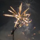 Primera sesión de fuegos artificiales de las Fiestas de Valladolid.
