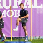 Arnu durante el entrenamiento de este miércoles.