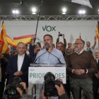 Pablo Sáez, Santiago Abascal y Carlos Pollán.