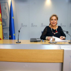 La vicepresidenta y portavoz, Rosa Valdeón, informa de los acuerdos alcanzados en el Consejo de Gobierno.-ICAL