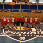 Los cadetes de Castilla y León posan en Huelva con el logo del Campeonato de España.-E.M.