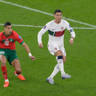 El Yamiq y Cristiano Ronaldo.