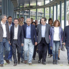 Izquierdo, Tudanca, Guerra, Biosca, López y Cabero se adentran en la Feria de Valladolid para presentar a los candidatos del PSOE de grandes municipios-W. Pereira