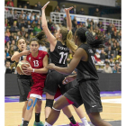 La selección femenina de Castilla y León durante la final contra el combinado canario-M. GONZÁLEZ/APDV