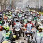 Imagen de archivo del Paseo de Zorrilla abarrotado de motos . -J.M. LOSTAU