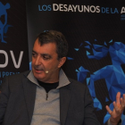 Javier Guillén durante Los Desayunos de la APDV en Valladolid . / M. GONZÁLEZ EGEA / APDV