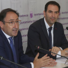 Alfonso Polanco y el alcalde de Palencia, Marco Simón.-ICAL