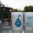 Aquavall repartirá vasos sostenibles reutilizables. E.M.