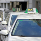 Imagen de la parada de taxi ubicada en la plaza del Poniente de Valladolid-J. M. Lostau